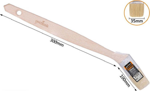 Pennello Piatto 35 Mm Obliquo Manico In Legno Lungo Collo Angolare Pittura 90240 Fai da te/Pitture trattamenti per pareti e utensili/Strumenti e attrezzi per verniciatura/Applicazione colore/Pennelli/Pennellesse Trade Shop italia - Napoli, Commerciovirtuoso.it