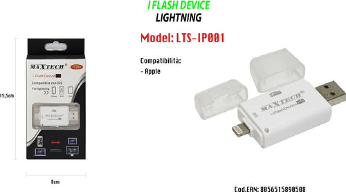 Pennetta Otg Per Schede Sd/tf Usb Adattatore Compatibile Con Ios Maxtech Lts-ip001 Elettronica e telefonia > Telefonia Fissa e Mobile > Accessori Smartphone Trade Shop italia - Napoli, Commerciovirtuoso.it