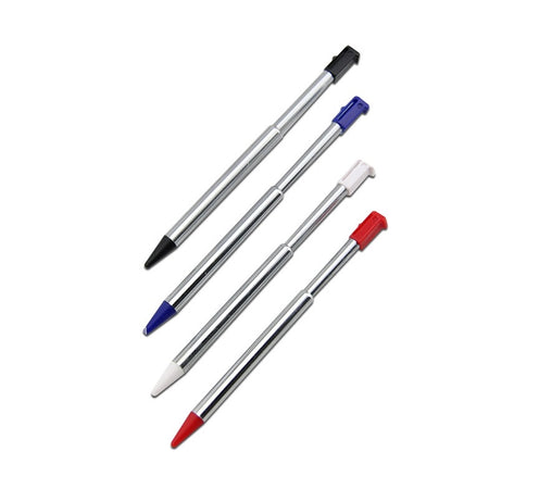Set di 4 pennini metallici retrattili per NINTENDO DS