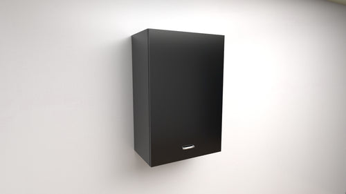 Pensile 90x45x33 Compreso di 1 Anta Spedizione A Kit Le Misure Si intendono Altezza X Larghezza X profondità in colore nero