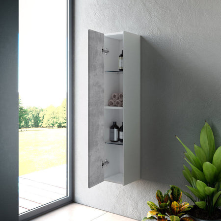 Pensile Colonna 25cm Sospesa per Bagno Casa e cucina/Bagno/Mobili da bagno/Mobiletti con lavabo Shopbagno.it - Roma, Commerciovirtuoso.it