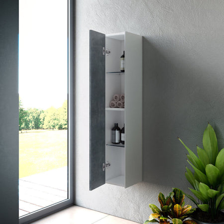 Pensile Colonna 25cm Sospesa per Bagno Casa e cucina/Bagno/Mobili da bagno/Mobiletti con lavabo Shopbagno.it - Roma, Commerciovirtuoso.it