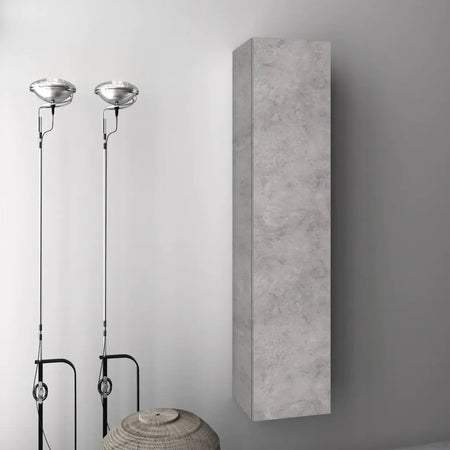 Pensile Colonna 35cm Sospesa Per Bagno Cemento