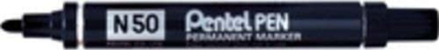 Pentel-Pen-N50-Marcatore-Permanente-Punta-Conica-Nero-12-Pezzi