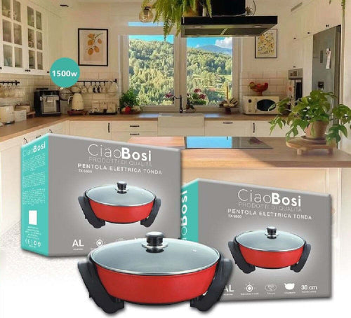 Pentola Elettrica Padella Casseruola Tonda Antiaderente 30cm 1500w Cucina Tx-9809 Casa e cucina/Pentole padelle e pirofile/Pentole e padelle/Padelle universali Trade Shop italia - Napoli, Commerciovirtuoso.it