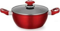 Pentola Rossa Con Coperchio Bavaria Italia Art. Amc 24 Cm Pentola Bavaria Coperchio in Vetro per Cottura Casa e cucina/Pentole padelle e pirofile/Pentole e padelle/Pentole universali L’Orchidea - Siderno, Commerciovirtuoso.it