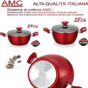 Pentola Rossa Con Coperchio Bavaria Italia Art. Amc 24 Cm Pentola Bavaria Coperchio in Vetro per Cottura Casa e cucina/Pentole padelle e pirofile/Pentole e padelle/Pentole universali L’Orchidea - Siderno, Commerciovirtuoso.it