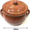 Pentola Tegame In Terracotta Bombata Con Manici E Coperchio Da Forno Cottura 22 Pentole e Padelle Trade Shop italia - Napoli, Commerciovirtuoso.it