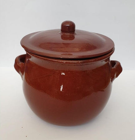 Pentola Tegame In Terracotta Bombata Con Manici E Coperchio Da Forno Cottura 22 Pentole e Padelle Trade Shop italia - Napoli, Commerciovirtuoso.it