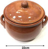 Pentola-Tegame-In-Terracotta-Bombata-Con-Manici-E-Coperchio-Da-Forno-Cottura-22