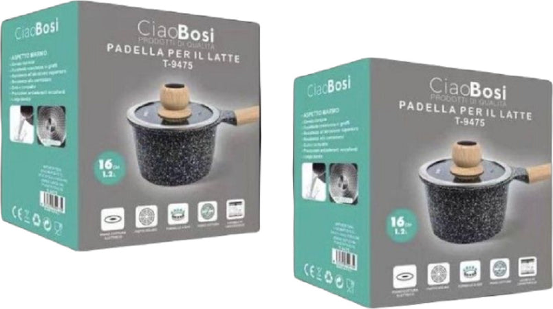 Pentolino Padella Latte Pentola Bollilatte Con Manico Coperchio 16cm 1,2lt T-9475 Casa e cucina/Pentole padelle e pirofile/Pentole e padelle/Pentolini da latte Trade Shop italia - Napoli, Commerciovirtuoso.it