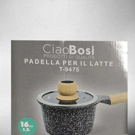 Pentolino Padella Latte Pentola Bollilatte Con Manico Coperchio 16cm 1,2lt T-9475 Casa e cucina/Pentole padelle e pirofile/Pentole e padelle/Pentolini da latte Trade Shop italia - Napoli, Commerciovirtuoso.it