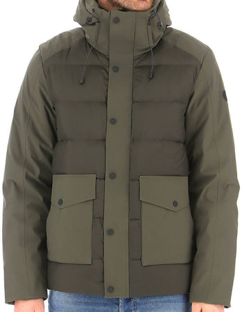 Giubbotto uomo con cappuccio - People of Shibuya - colore  verde