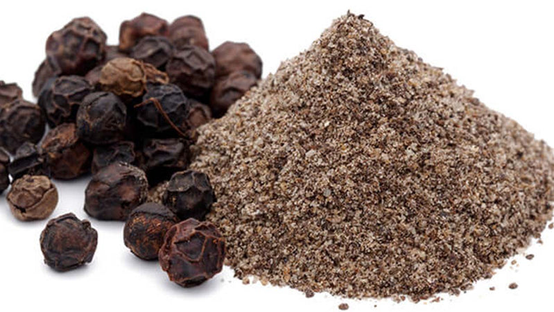 Semi di Pepe nero macinato, spezie per Alimenti da cucina ed insaccati