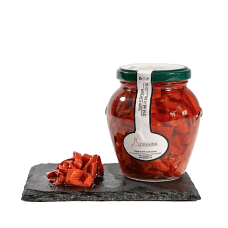 Peperoncino piccante pugliese sottolio 314 g. - Pugghia