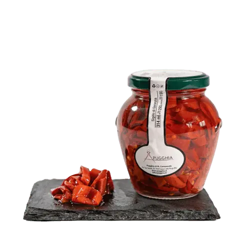 Peperoncino piccante pugliese sottolio 314 g. - Pugghia