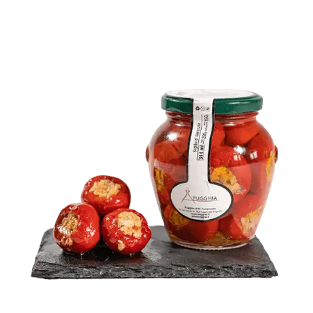 Peperoni ripieni di tonno sottolio da 314 g. - Pugghia