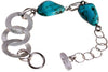 pepite in Turchese  e argento per questo bracciale
