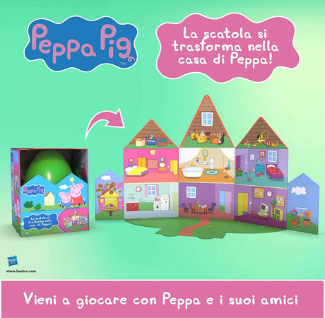 Peppa Pig Hasbro Sorpresovo 2023 - Uovo Di Pasqua Con Sorprese E Scatola Che Si Trasforma Nella Casa Di Peppa Giochi e giocattoli/Articoli da regalo e scherzetti/Uova di Pasqua giocattolo Cartoleria Deja Vu - Crotone, Commerciovirtuoso.it