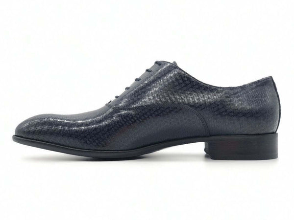 PEREZ Scarpa classica uomo abrasivato blu