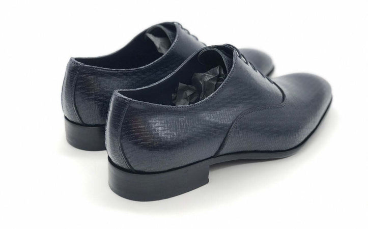 PEREZ Scarpa classica uomo abrasivato blu