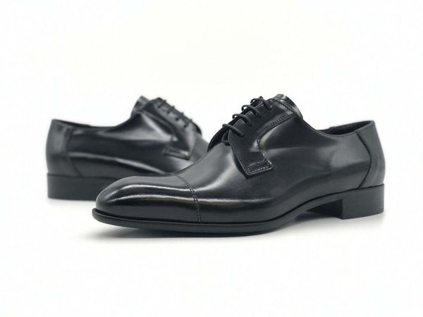 PEREZ Scarpa classica uomo Vitello abrasivato nero