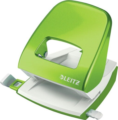 Perforatore 5008 New NeXXt WOW - passo 8 cm - massimo 30 fogli - 2 fori - verde lime - Leitz Cancelleria e prodotti per ufficio/Archivio ufficio e accessori per scrivania/Spillatrici e perforatrici/Perforatrici Eurocartuccia - Pavullo, Commerciovirtuoso.it
