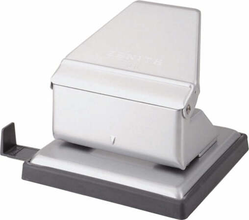 Perforatore 788 - con guida in ABS - massimo 15 fogli - 2 fori - passo 8 cm - alluminio - Zenith Cancelleria e prodotti per ufficio/Archivio ufficio e accessori per scrivania/Spillatrici e perforatrici/Perforatrici Eurocartuccia - Pavullo, Commerciovirtuoso.it