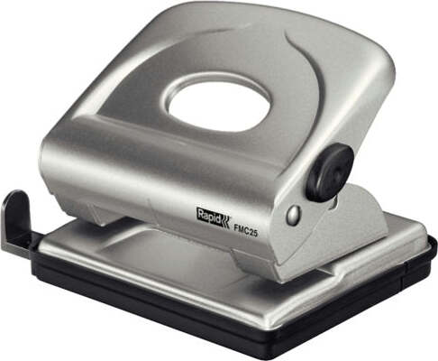 Perforatore FMC25+ - massimo 30 fogli - 2 fori - passo 8 cm - argento - Rapid Cancelleria e prodotti per ufficio/Archivio ufficio e accessori per scrivania/Spillatrici e perforatrici/Perforatrici Eurocartuccia - Pavullo, Commerciovirtuoso.it