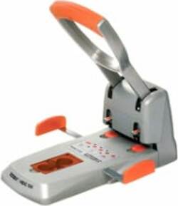 Perforatore HDC150 - massimo 150 fogli - 2 fori - passo 8 cm - grigio-arancio - Rapid Cancelleria e prodotti per ufficio/Archivio ufficio e accessori per scrivania/Spillatrici e perforatrici/Perforatrici Eurocartuccia - Pavullo, Commerciovirtuoso.it