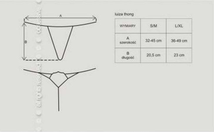 Perizoma Bianco Erotico Obsessive Luiza White Taglia S/M Perizoma Bianco Con Ricamo Posteriore Salute e cura della persona/Erotismo e contraccezione/Abbigliamento erotico/Donna/Slip e perizomi Kondorama - Martinsicuro, Commerciovirtuoso.it