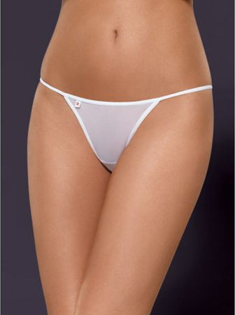 Perizoma Bianco Erotico Obsessive Luiza White Taglia S/M Perizoma Bianco Con Ricamo Posteriore Salute e cura della persona/Erotismo e contraccezione/Abbigliamento erotico/Donna/Slip e perizomi Kondorama - Martinsicuro, Commerciovirtuoso.it