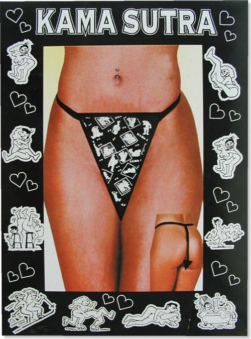 Perizoma con immagini del Kamasutra da Donna intimo sexy da donna Salute e cura della persona/Erotismo e contraccezione/Abbigliamento erotico/Donna/Slip e perizomi Kondorama - Martinsicuro, Commerciovirtuoso.it