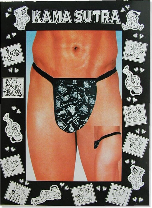Perizoma con immagini del Kamasutra da Donna intimo sexy da uomo Salute e cura della persona/Erotismo e contraccezione/Abbigliamento erotico/Uomo/Perizomi string e tanga Kondorama - Martinsicuro, Commerciovirtuoso.it