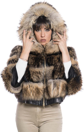 Perla---Giacca-Donna-Marrone-in-vera-pelle-e-vera-pelliccia