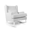 Poltrona Rocking Seat Pearl Rocker Silver Grey/White Legs