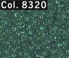 Perline-lavabili-11/0-2,1-mm-tubi-M.-12-G-Fb-8320-verde-prodotto-di-qualit