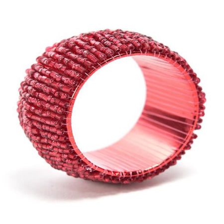 Portatovaglioli moderno natalizio con perline luccicanti decorazione natalizia