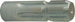 Perno scanalato con profilo esterno 13/8 e lunghezza 100mm