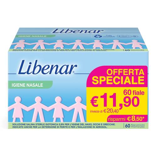Libenar Igiene Nasale Isotonica 60 Flaconcini