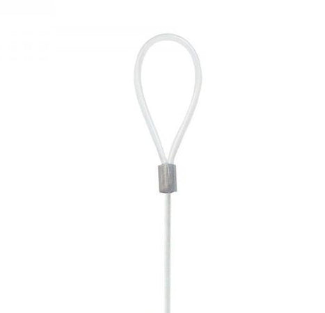 Morsetto in alluminio a compressione per filo in nylon da Ø 4 mm sostegno filari e tutori