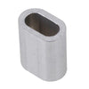 Morsetto in alluminio a compressione per filo in nylon da Ø 4 mm sostegno filari e tutori