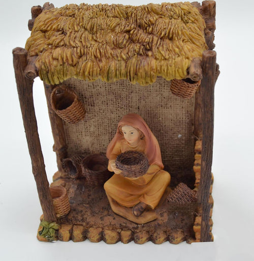 Personaggio paesaggio mestiere bottega presepe presepio statue capanna mestieri Casa e cucina/Decorazioni per interni/Addobbi e decorazioni per ricorrenze/Decorazioni natalizie/Presepi/Statuine e fondali per il presepe MagiediNatale.it - Altamura, Commerciovirtuoso.it