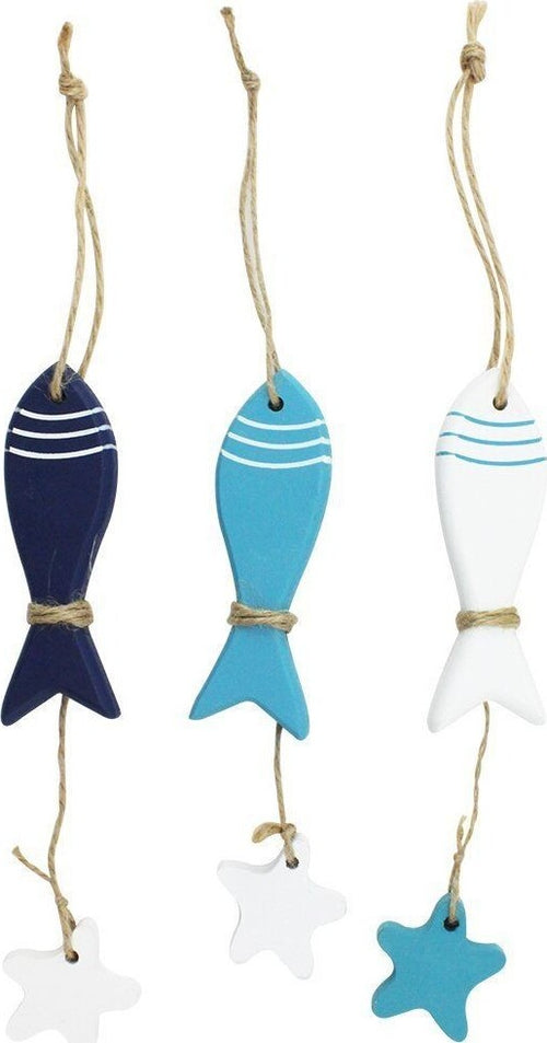 Pesce Con Stellina In Legno Arredamento Decorazione Casa Sea Style Casa e cucina/Decorazioni per interni/Accessori decorativi/Soprammobili Trade Shop italia - Napoli, Commerciovirtuoso.it