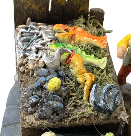 Pescivendolo napoletano statuetta in terracotta artigianale da h 4 cm Casa e cucina/Decorazioni per interni/Addobbi e decorazioni per ricorrenze/Decorazioni natalizie/Presepi/Statuine e fondali per il presepe MagiediNatale.it - Altamura, Commerciovirtuoso.it