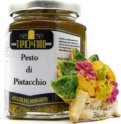Pesto di Pistacchio - vasetto 190g Pesto di Pistacchio Tipici & Food - Bronte, Commerciovirtuoso.it