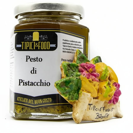 Pesto di Pistacchio - vasetto 190g Pesto di Pistacchio Tipici & Food - Bronte, Commerciovirtuoso.it
