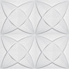 €1,99 Pannello in fibra naturale a parete 3D, rivestimento di lusso 3D 50X50cm BIANCO verniciabile PETALI - Eternal Parquet