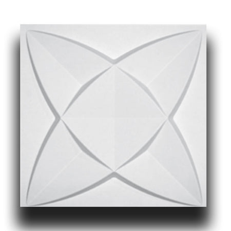 €1,99 Pannello in fibra naturale a parete 3D, rivestimento di lusso 3D 50X50cm BIANCO verniciabile PETALI - Eternal Parquet