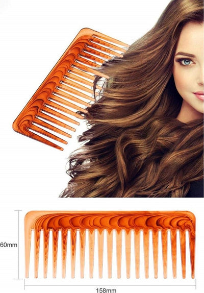 Pettine A Denti Larghi Marrone In Plastica Per Capelli Spazzola Districante Parrucchiere Salute e Bellezza > Cura dei Capelli > Spazzole per capelli Trade Shop italia - Napoli, Commerciovirtuoso.it